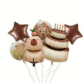Cartoon Animal Capybara Flowers Aluminum Foil Balloon Set Child Birthday Party Decoration Foil Balloon Baby Shower Gift Supplies