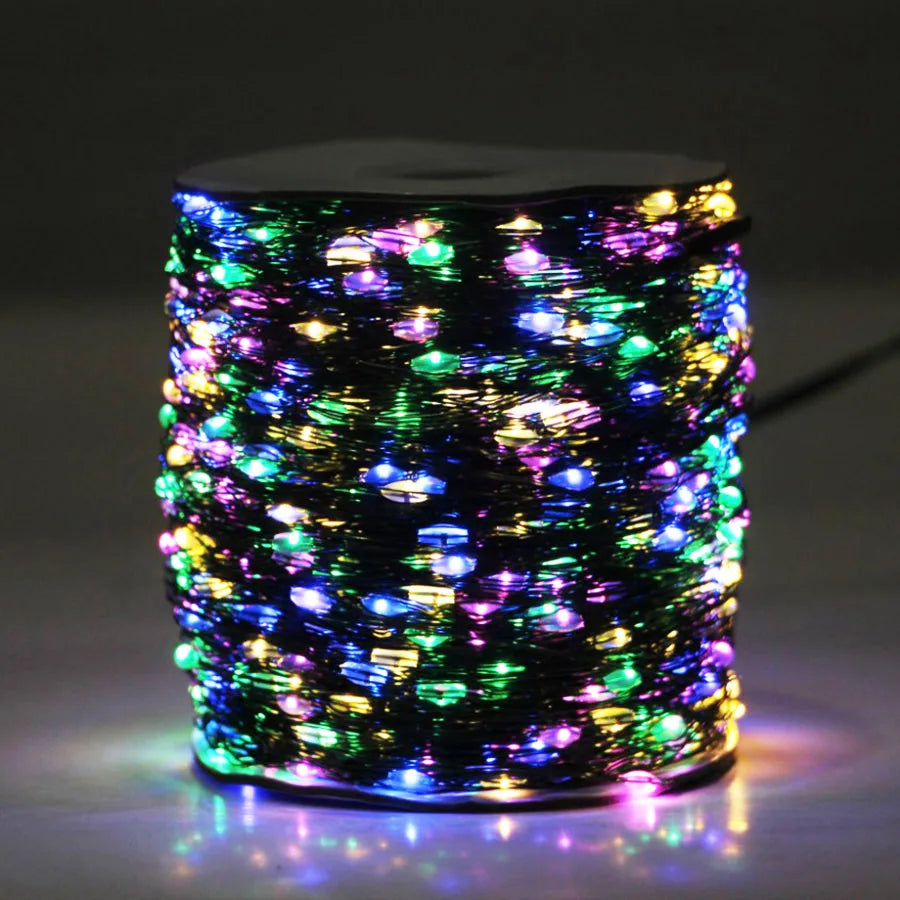 LED String Light Green Wire Fairy Lights Christmas Garland For New Year Christmas Tree Party Street Home Decoration