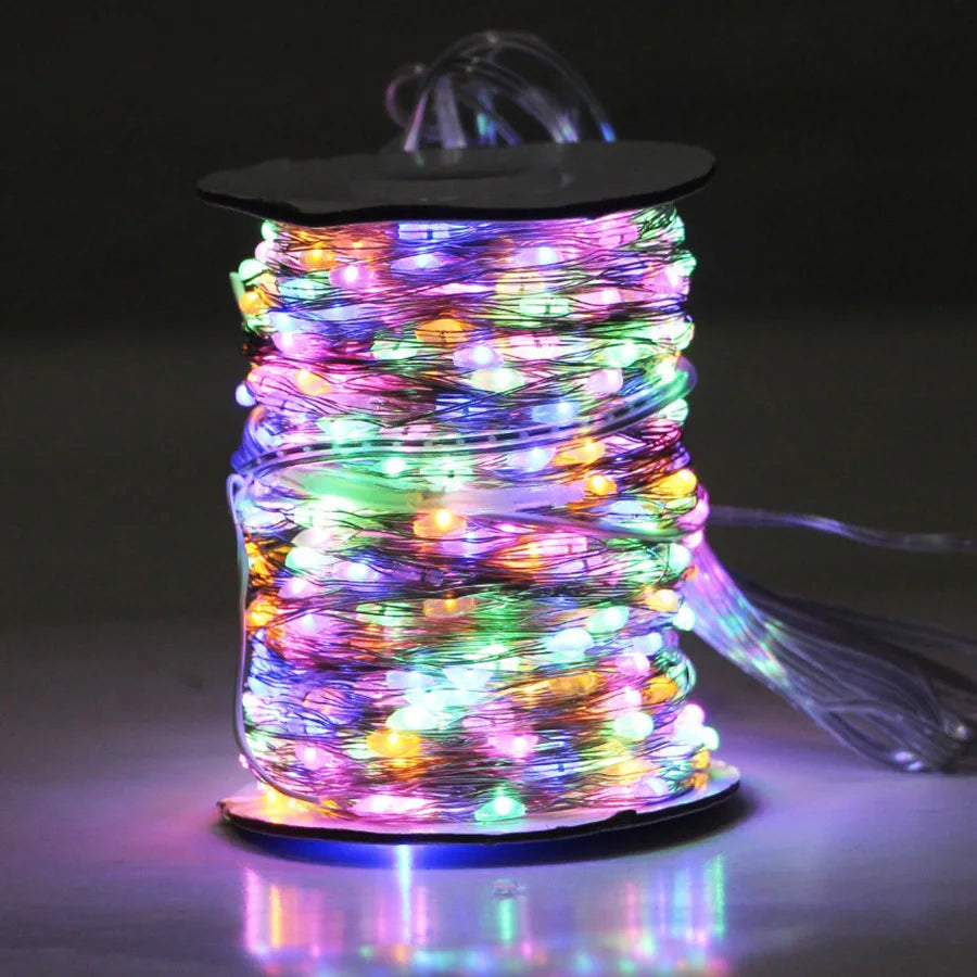 LED String Light Green Wire Fairy Lights Christmas Garland For New Year Christmas Tree Party Street Home Decoration