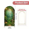 VIKAMA Enchanted Forest Fairytale Arch Backdrop for Parties Cake Photo Booths Anniversaries Indoor Events - Decorative Archway