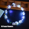 20-120Pcs LED Flower Crowns Headbands for Wedding light up Headbands Multicolor Light up Wreath Beach Party Birthday Supplies ﻿